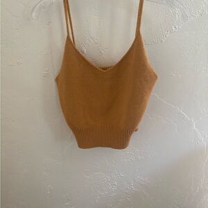 Women's Tan Knit Cami Top